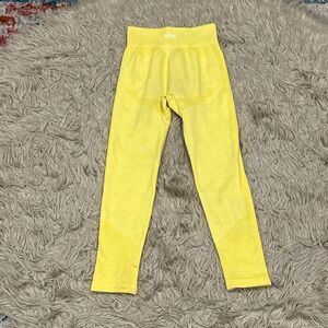 AYBL leggings size small yellow